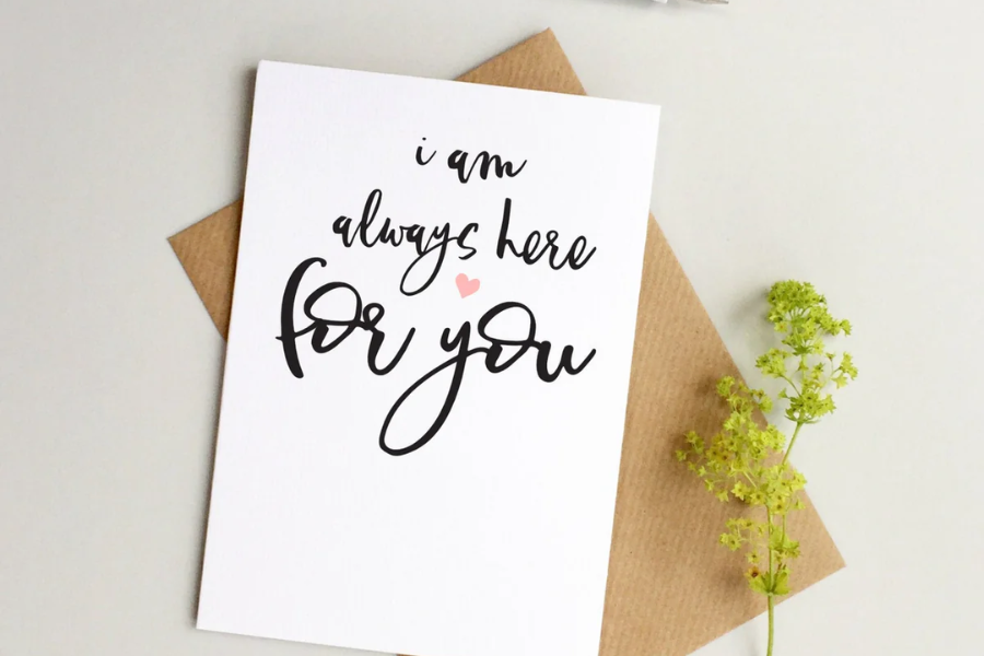 always here for you card